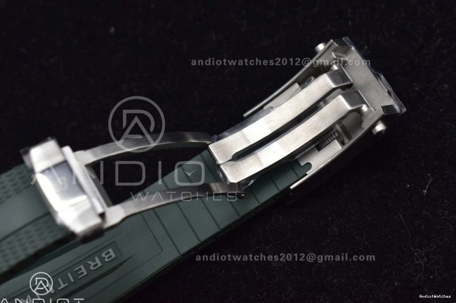 BLSF Rubber Strap 1164 Green SuperOcean Automatic Edition Orange A Dial 42 on 1:1 SS Best FashionForward 0131